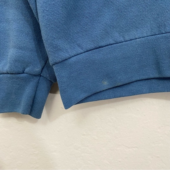 Artisans Women’s L Vintage Blue Pink Hummingbird Crewneck Sweater Pullover - Picture 2 of 6